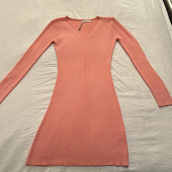 V-Neck Sweater Dress, NWOT - Picture 1 of 6